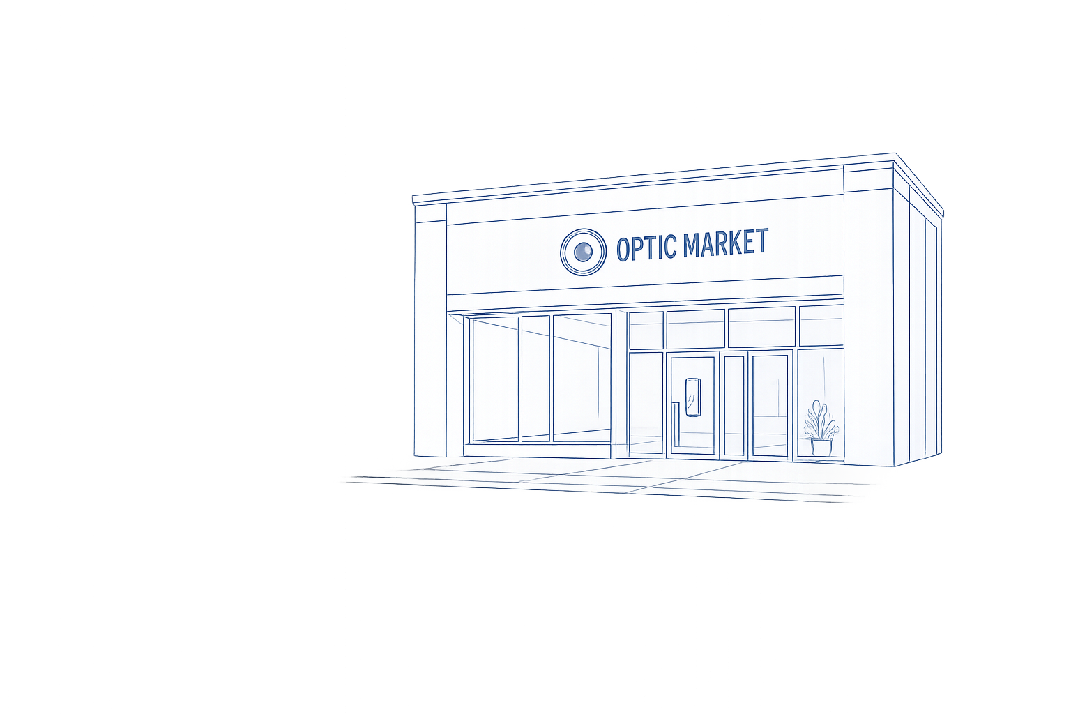 Illustration de la future boutique Optic Market au Qwartz